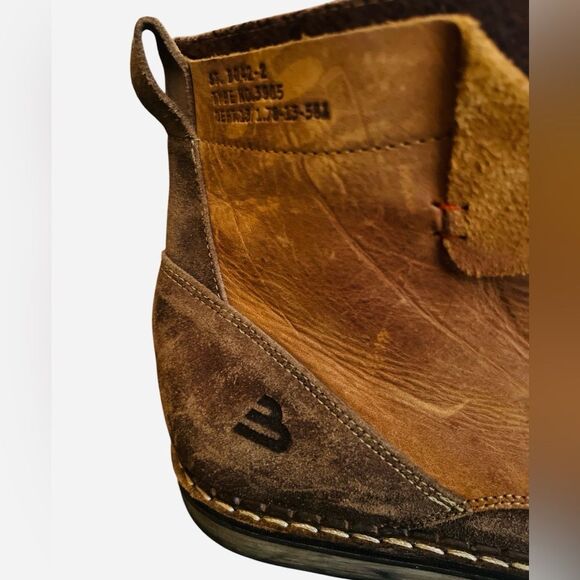 Bull Boxer Leo Ankle Boots Size 13 Leather Distressed Chelsea - Picture 5 of 13